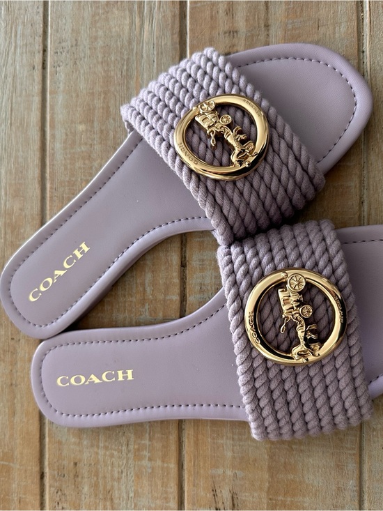 Coach Shoes - Coach Lavender Slides